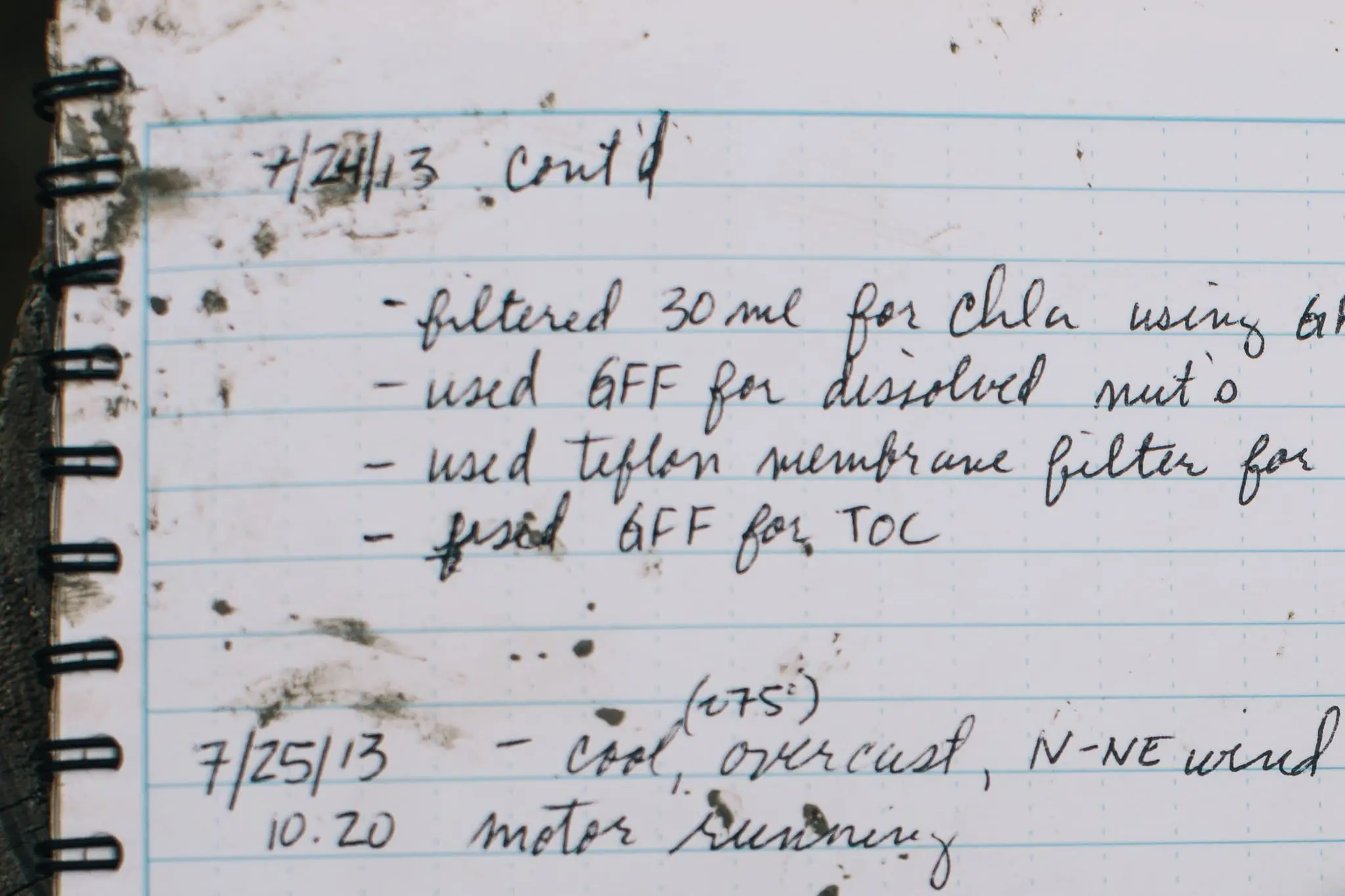 Notes from Court Stevenson on his trip to Poplar Island.