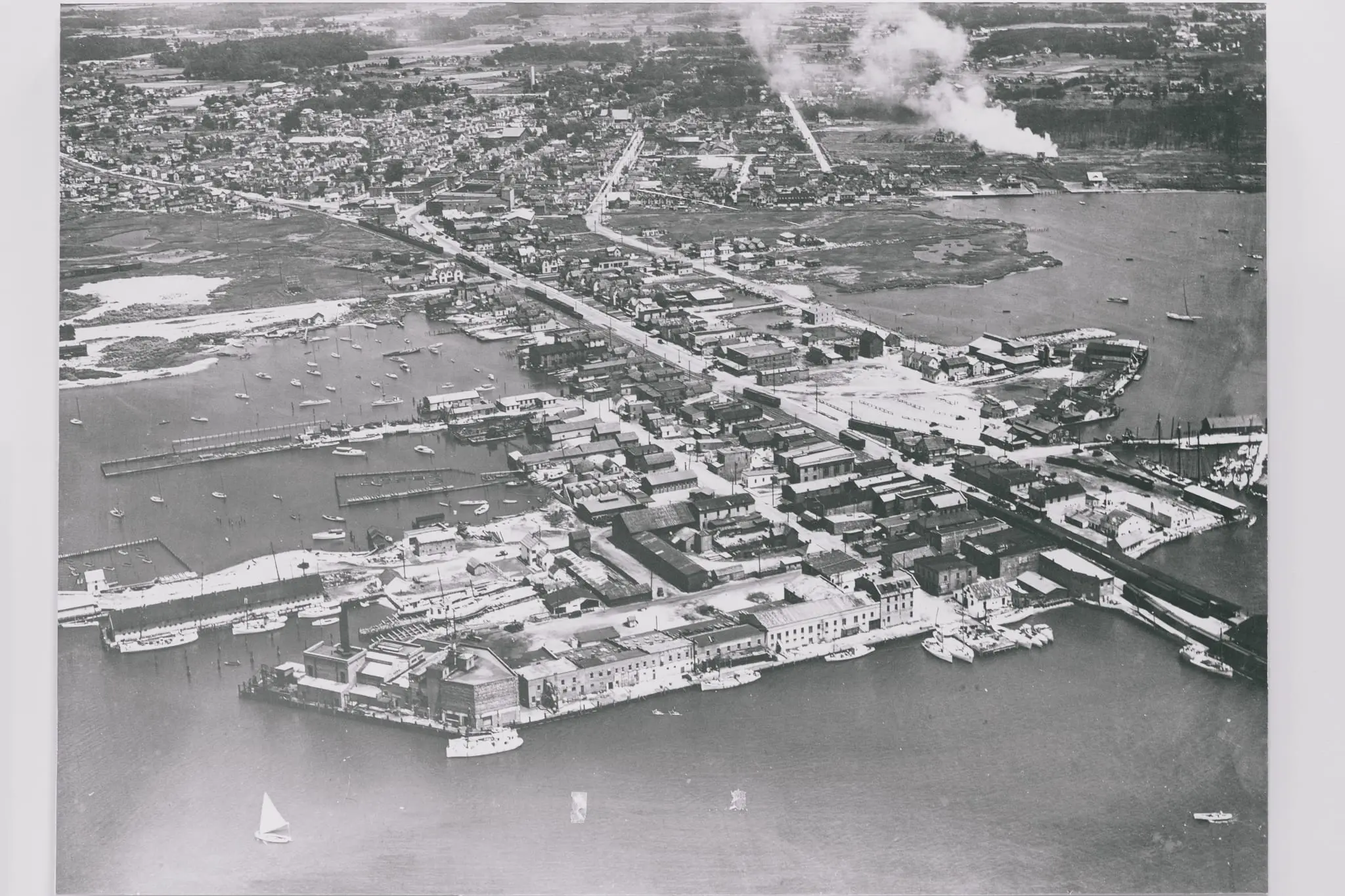 The port city of Crisfield during its heyday, circa 1930.