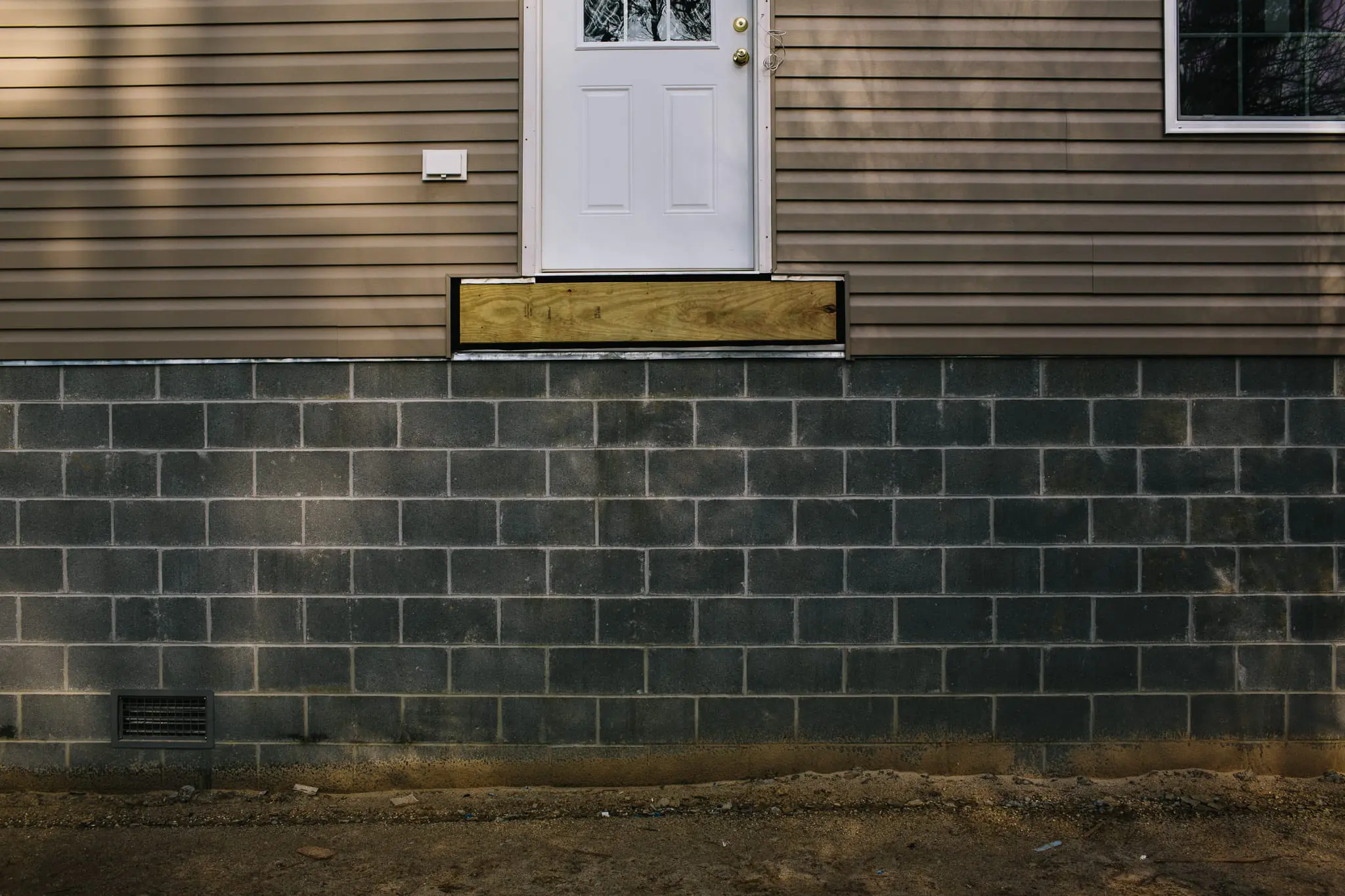 The bottom floor of a home in Crisfield more than 6 feet from the soil.