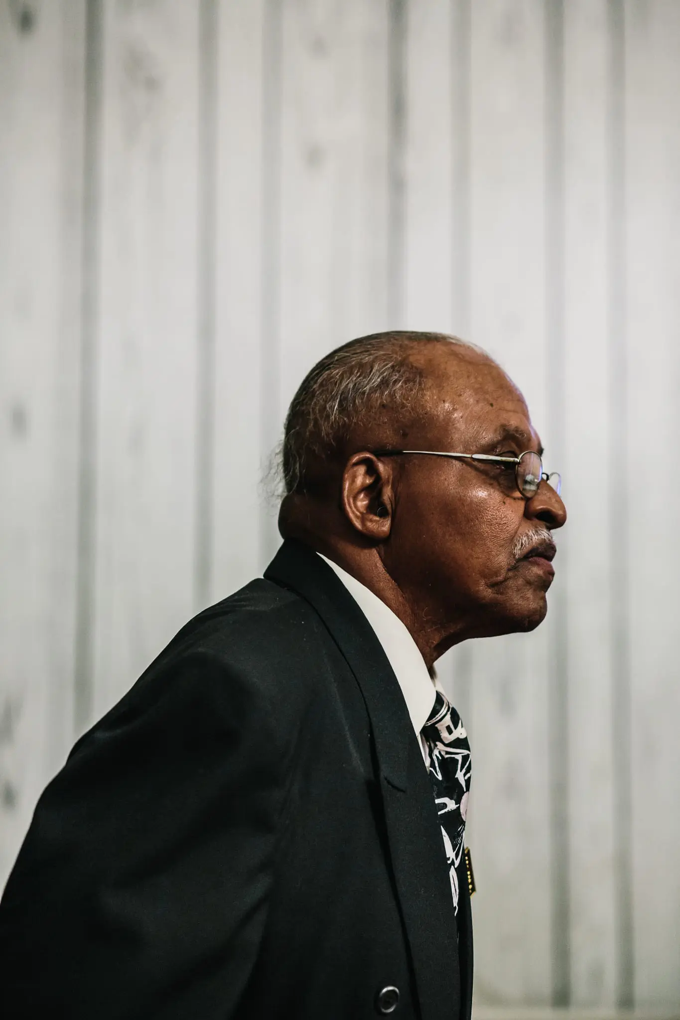 Luther Cornish worships at New Revival Methodist Church during Easter sunrise service.