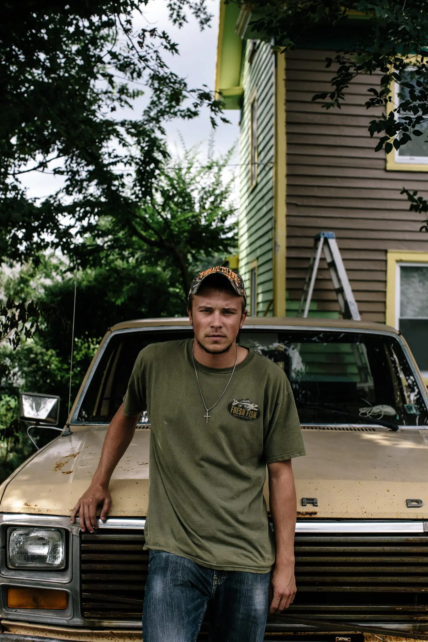 Kyle Tyler, 18, returned for the summer to Smith Island.